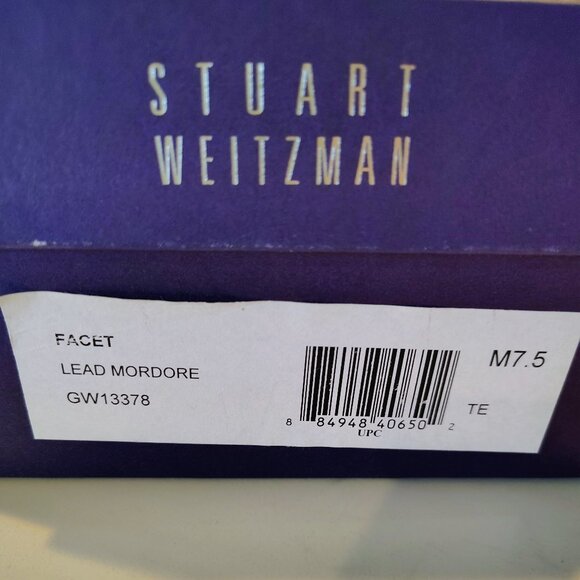 Stuart Weitzman Black Square Toe Pumps - Large Decorative Buckle - Picture 9 of 9